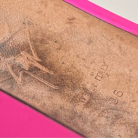 Giuseppe Zanotti Pink Flaminia Plexi Double-Strap Sandals IT36|US6 $695 - Picture 15 of 16